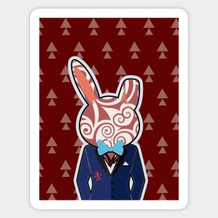 Christmas Rabbit Sticker